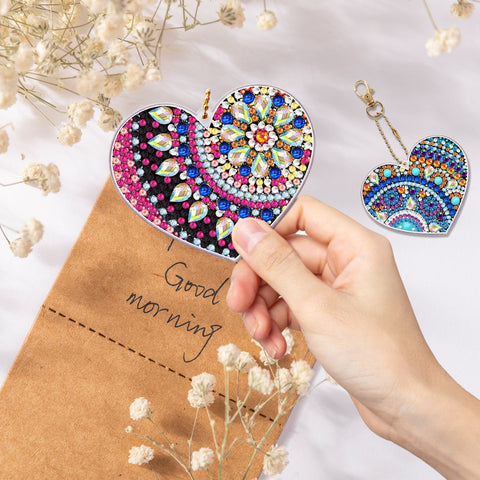 Heart Maze Keychain Ornaments (2 pack) - Diamond Painting Accessories
