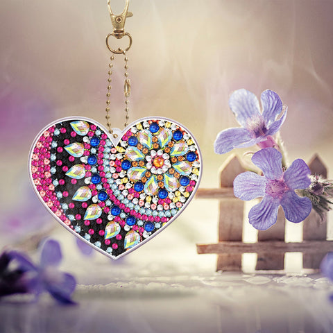 Heart Maze Keychain Ornaments (2 pack) - Diamond Painting Accessories