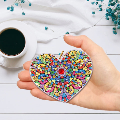 Heart Maze Keychain Ornaments (2 pack) - Diamond Painting Accessories