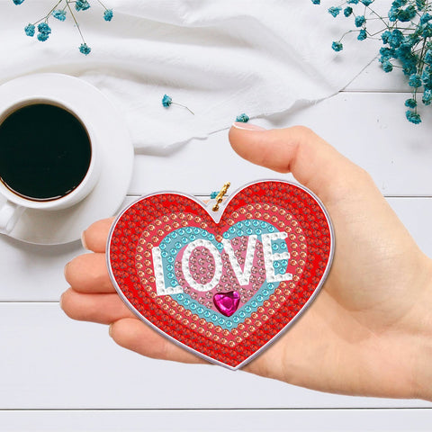 Heart Maze Keychain Ornaments (2 pack) - Diamond Painting Accessories