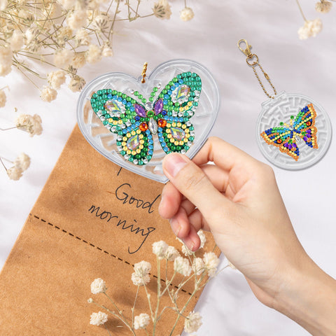 Heart Maze Keychain Ornaments (2 pack) - Diamond Painting Accessories