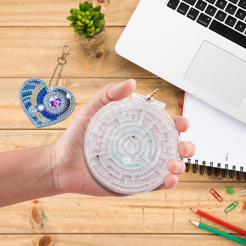 Heart Maze Keychain Ornaments (2 pack) - Diamond Painting Accessories