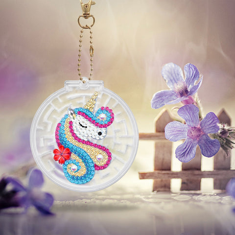 Unicorn Keychain Ornaments (2 pack) - Diamond Painting Accessories