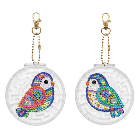 Bird Keychain Ornaments (2 pack) - Diamond Painting Accessories