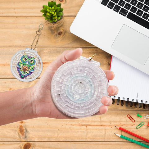 Owl Keychain Ornaments (2 pack) - Diamond Painting Accessories