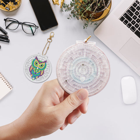 Owl Keychain Ornaments (2 pack) - Diamond Painting Accessories