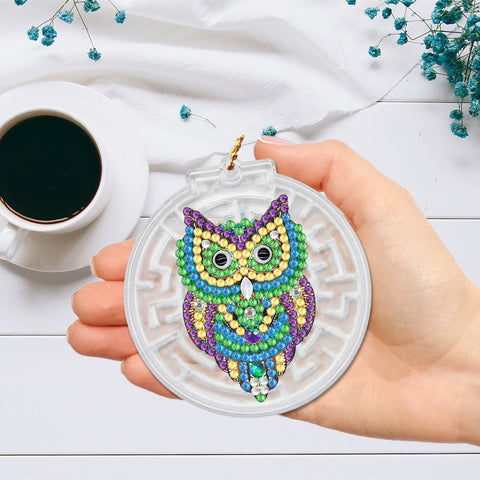 Owl Keychain Ornaments (2 pack) - Diamond Painting Accessories