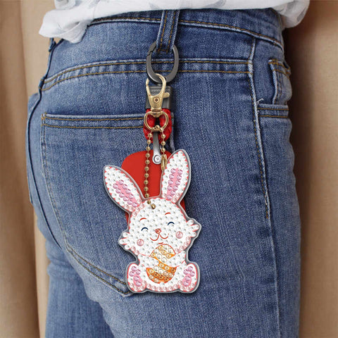 Easter Rabbit Keychain (8 pack) - Diamond Painting Accessories