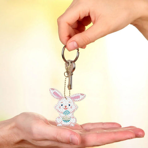 Easter Rabbit Keychain (8 pack) - Diamond Painting Accessories