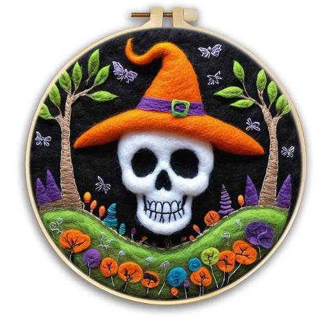 Felt Kits - Halloween Glowin’ Skulls
