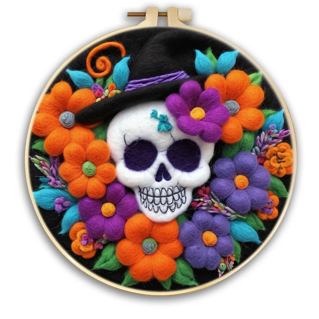 Felt Kits - Halloween Glowin’ Skulls