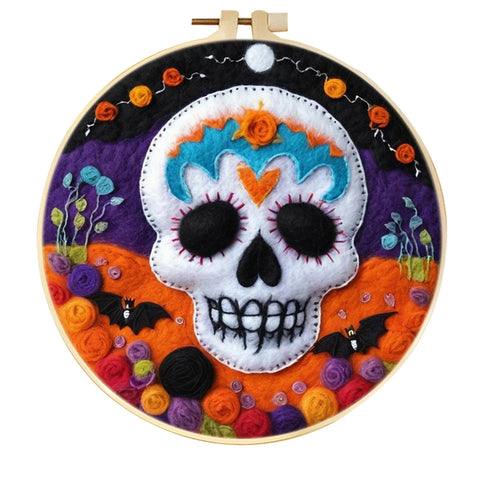 Felt Kits - Halloween Glowin’ Skulls