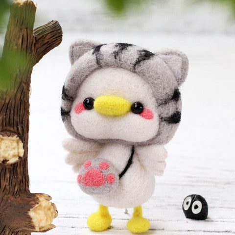 Cat Duck - DIY Felt Painting Kit