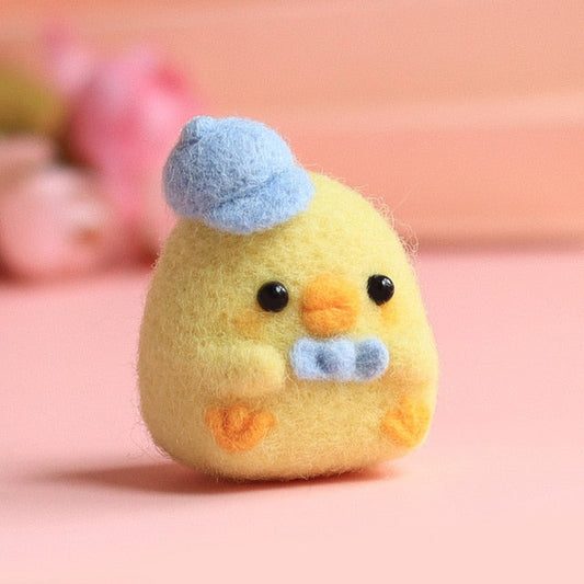 Duck with Blue Cap - Felt Painting Kit