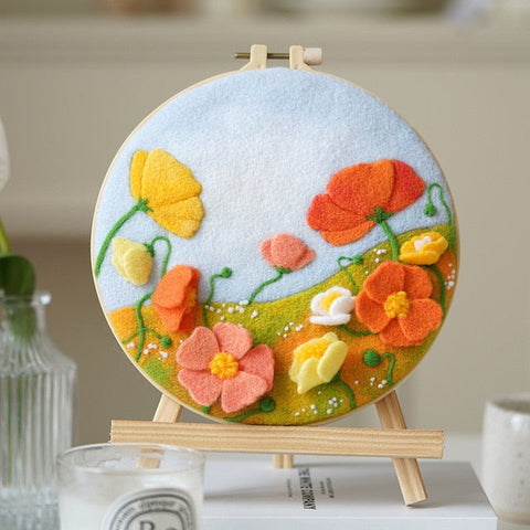 Flower Field - DIY Felt Painting Kit