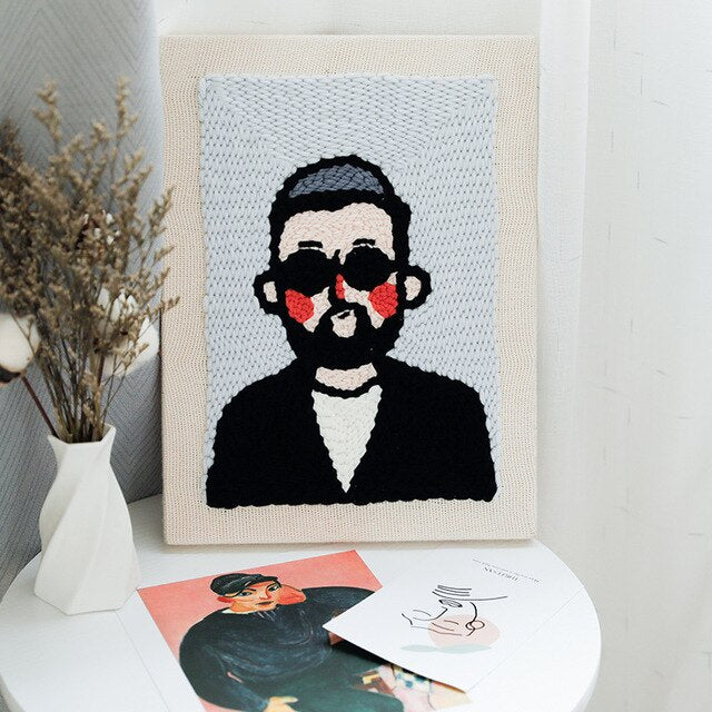 Man In Black - Punch Needle Kit