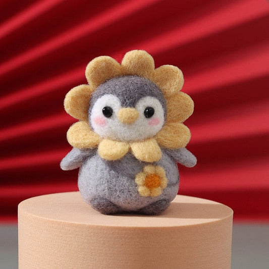 Flower Penguin - DIY Felt Painting Kit