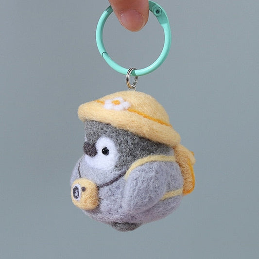 Yellow Hat Penguin - DIY Felt Painting Kit