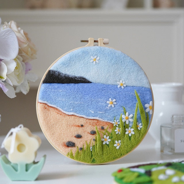 Beach - DIY Felt Painting Kit