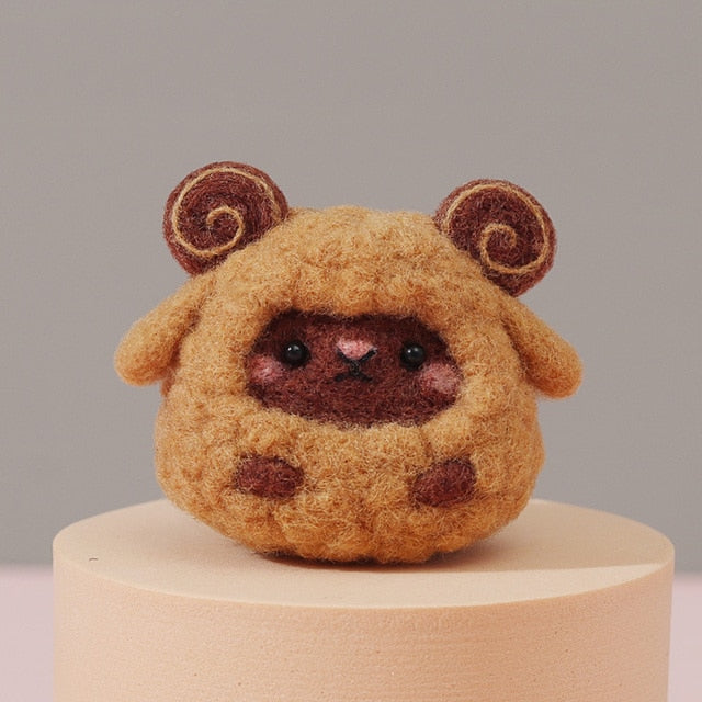 Brown Sheep - DIY Felt Painting Kit