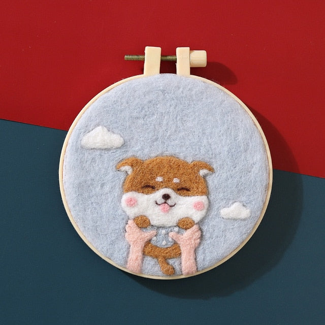 My Pet Dog - DIY Felt Painting Kit
