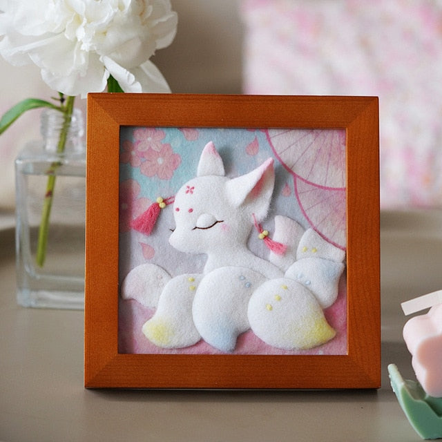 Cute Fox - DIY Felt Painting Kit