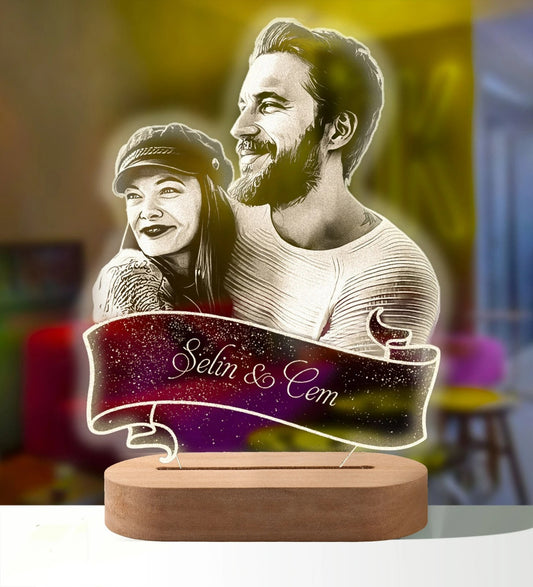 Personalized 3D Photo Lamp Custom Photo And Message