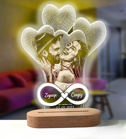 Personalized 3D Photo Lamp Custom Photo And Message