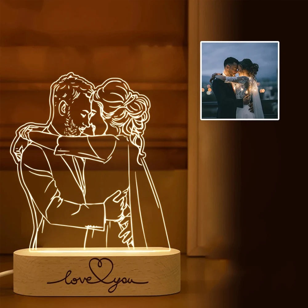 Personalized 3D Photo Lamp Custom Photo And Message