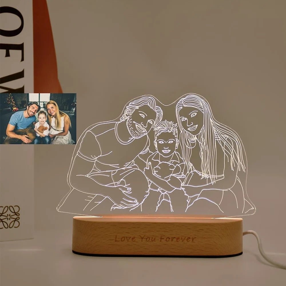 Personalized 3D Photo Lamp Custom Photo And Message