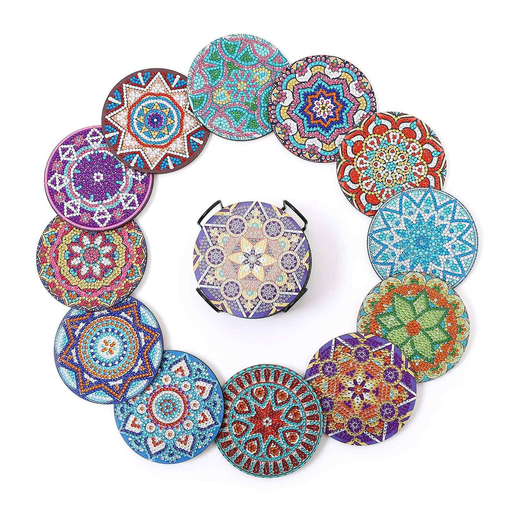 Mandalas 6-pack - Diamond Painting Coasters