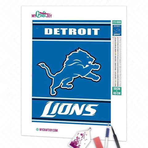 Detroid Lions American Football Teams - DIY Diamond Painting Kit