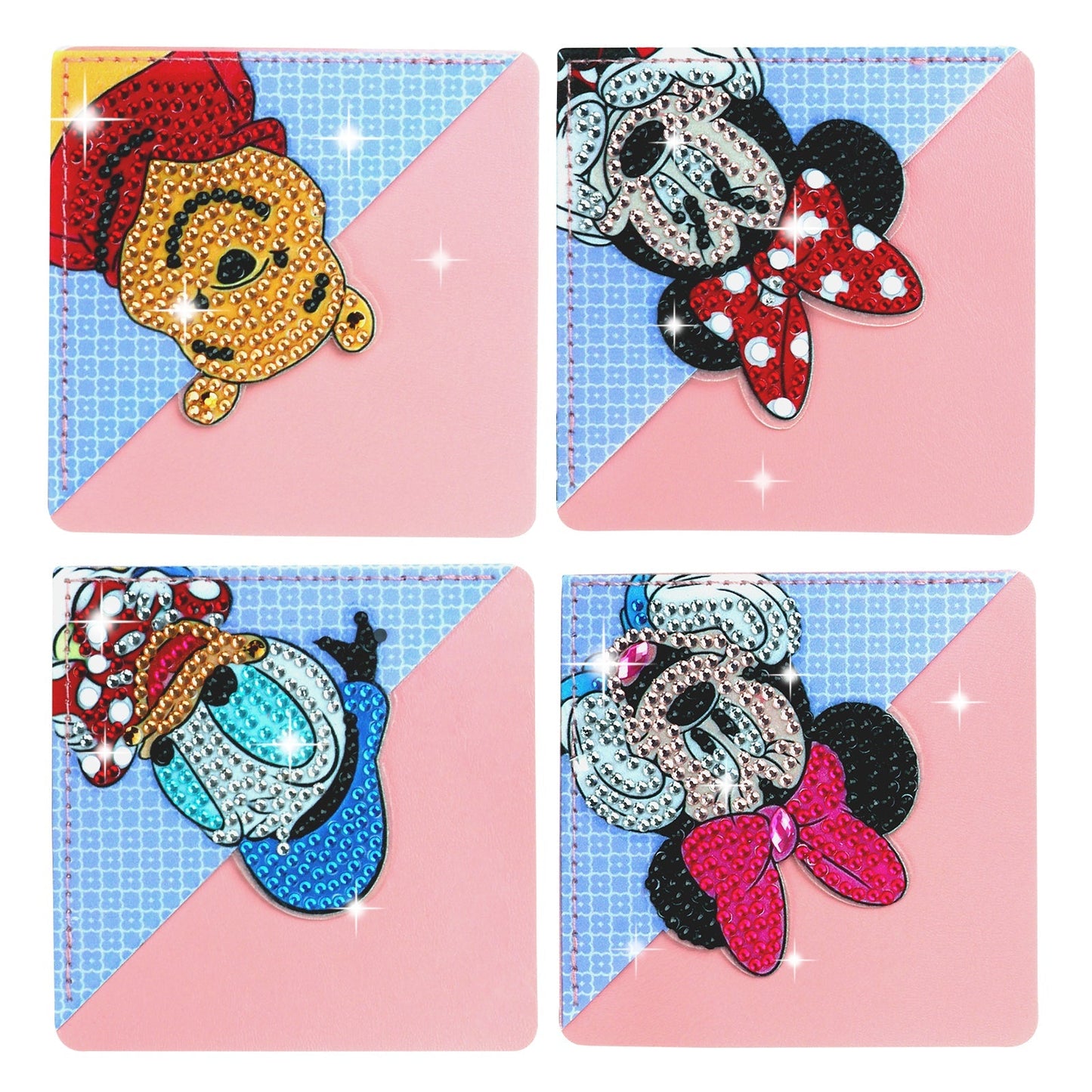 4pcs Cartoon Characters Corner Bookmarks