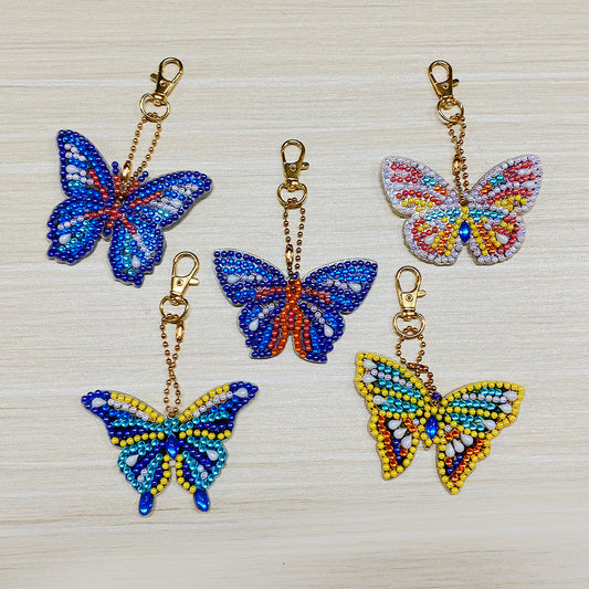 Butterfly Keychain (5 pack) - Diamond Painting Accessories