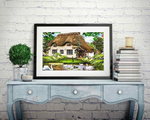 House in Forest - DIY Diamond Painting Kit