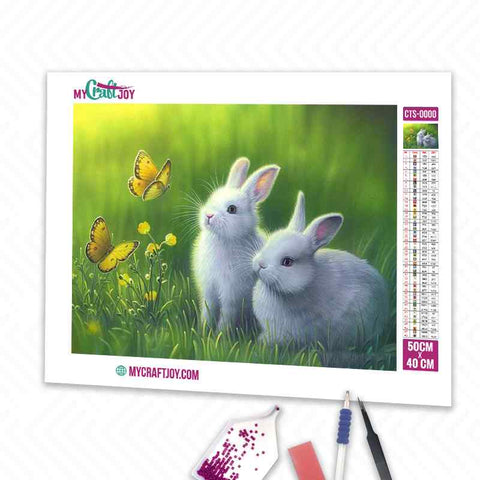 Rabbits Love - DIY Diamond Painting Kit