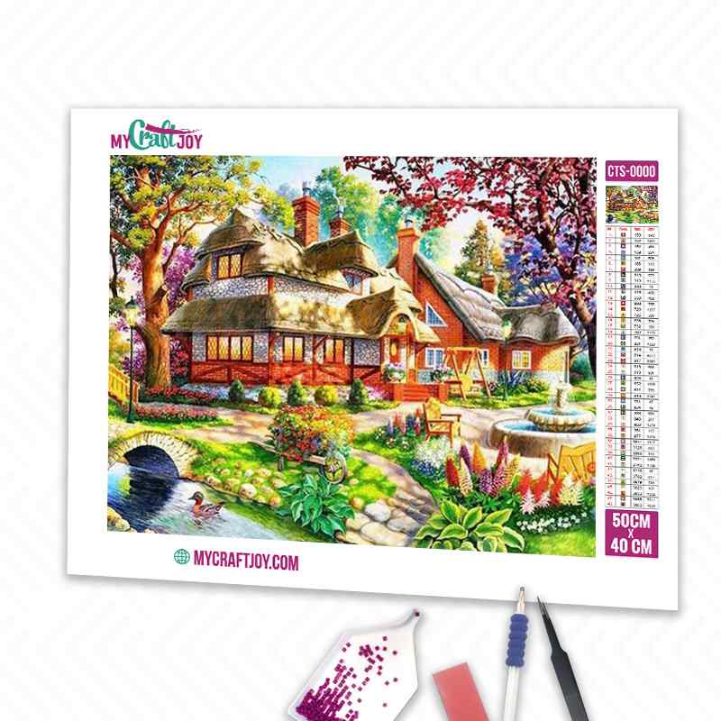 House In The Countryside - DIY Diamond Painting Kit