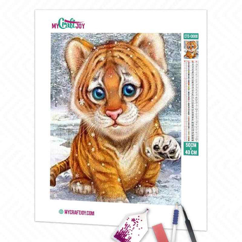 Baby Tiger - DIY Diamond Painting Kit