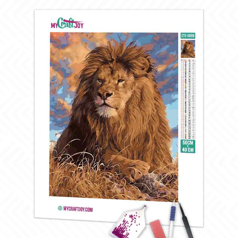 Lion - DIY Diamond Painting Kit