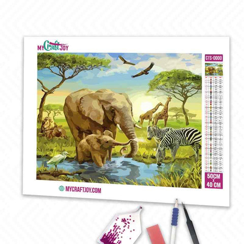 Wild Animals - DIY Diamond Painting Kit