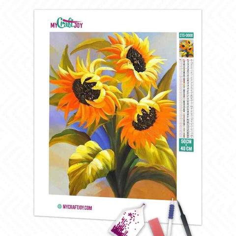 Flowers - DIY Diamond Painting Kit