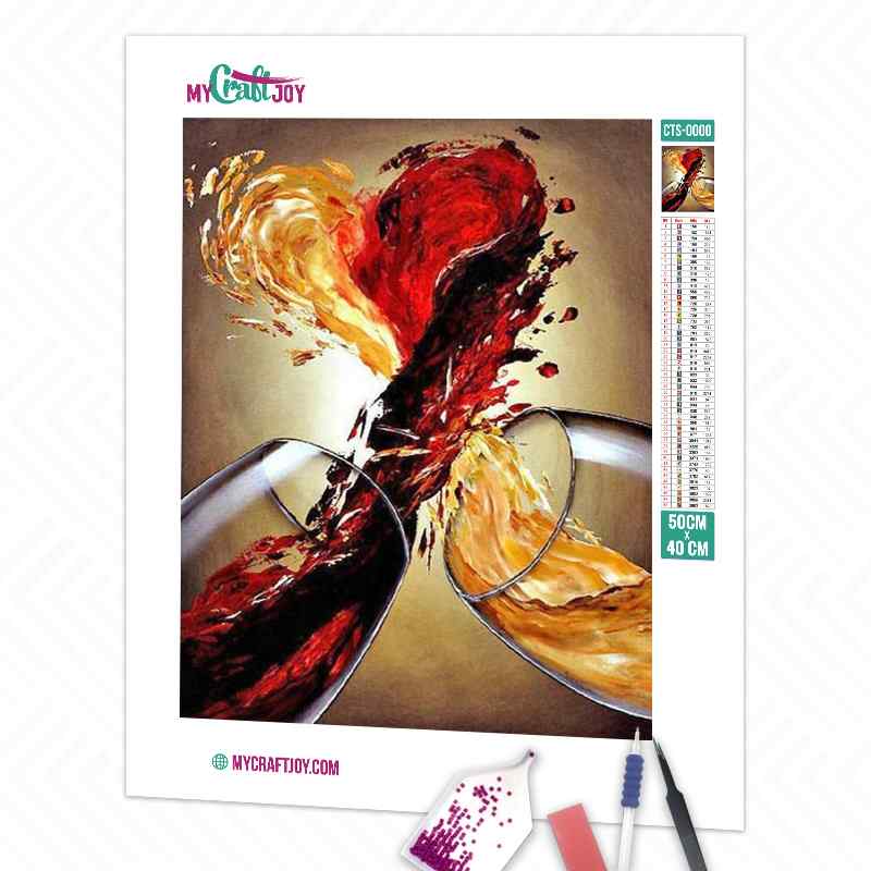 Wine Love - DIY Diamond Painting Kit