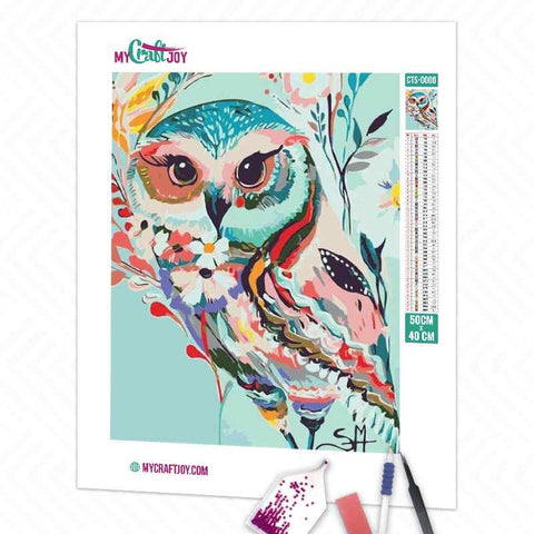 Owl Abstract - DIY Diamond Painting Kit