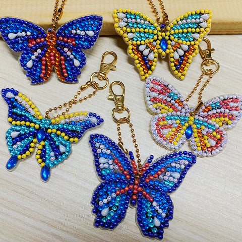 Butterfly Keychain (5 pack) - Diamond Painting Accessories