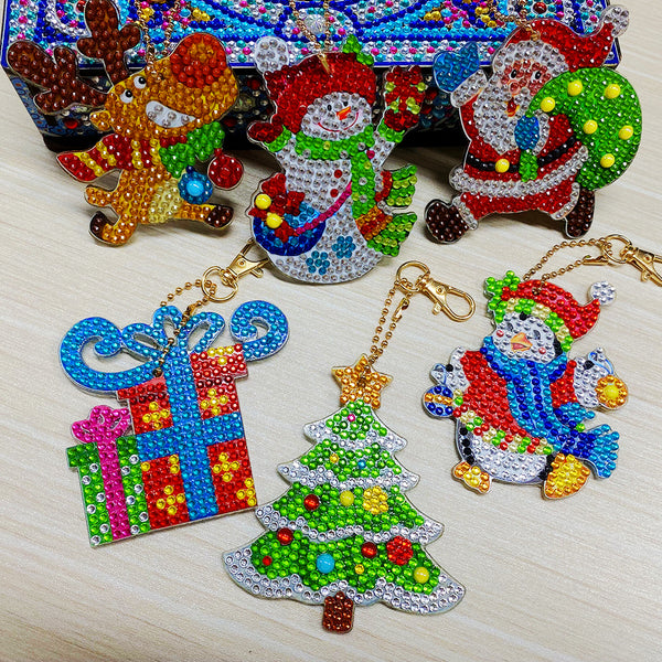 Christmas Keychain (6 pack) - Diamond Painting Accessories