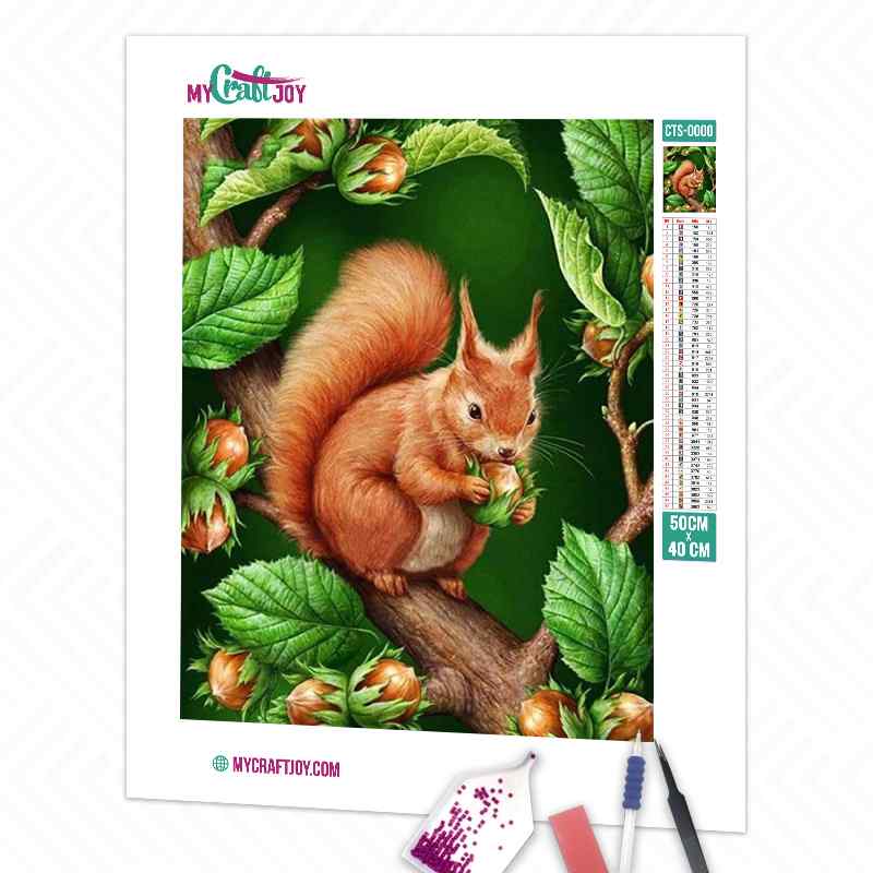 Squirrel - DIY Diamond Painting Kit