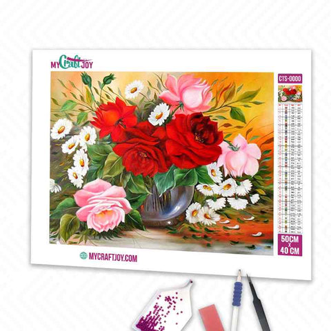 Flowers - DIY Diamond Painting Kit