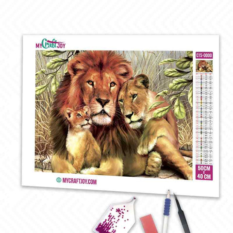 Lions - DIY Diamond Painting Kit