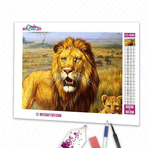 Lion - DIY Diamond Painting Kit