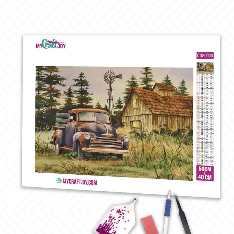 Old Car - DIY Diamond Painting Kit